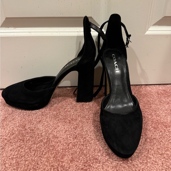 Coach black velvet heels - Picture 2 of 5